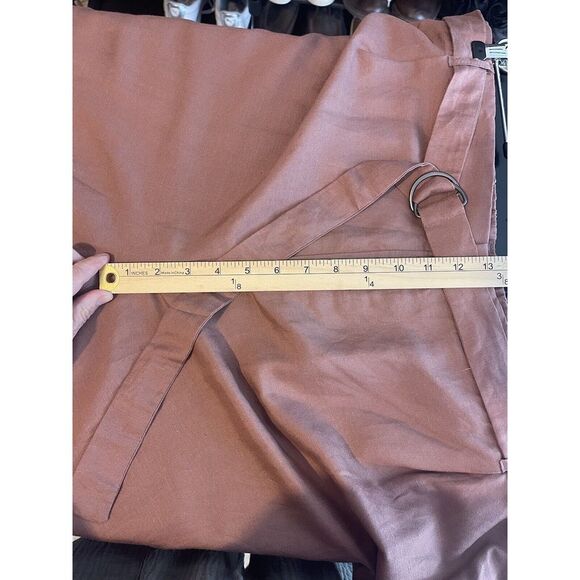H by Halston Women's Linen Blend Pull-On Full Length Wide Leg Pants Size 24 P - Picture 8 of 11